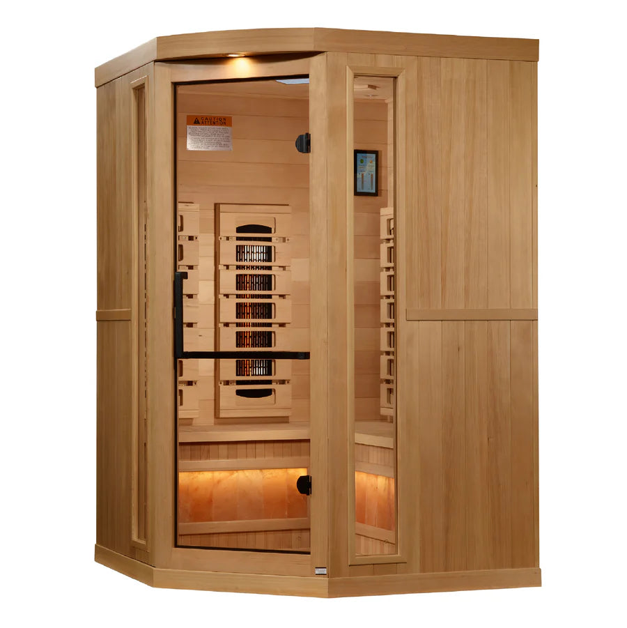 Golden Designs Saunas Golden Designs 2025 Reserve Edition 3 Person Full Spectrum with Himalayan Salt Bar (GDI-8035-03)