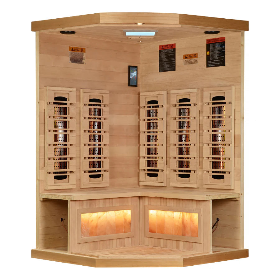 Golden Designs Saunas Golden Designs 2025 Reserve Edition 3 Person Full Spectrum with Himalayan Salt Bar (GDI-8035-03)