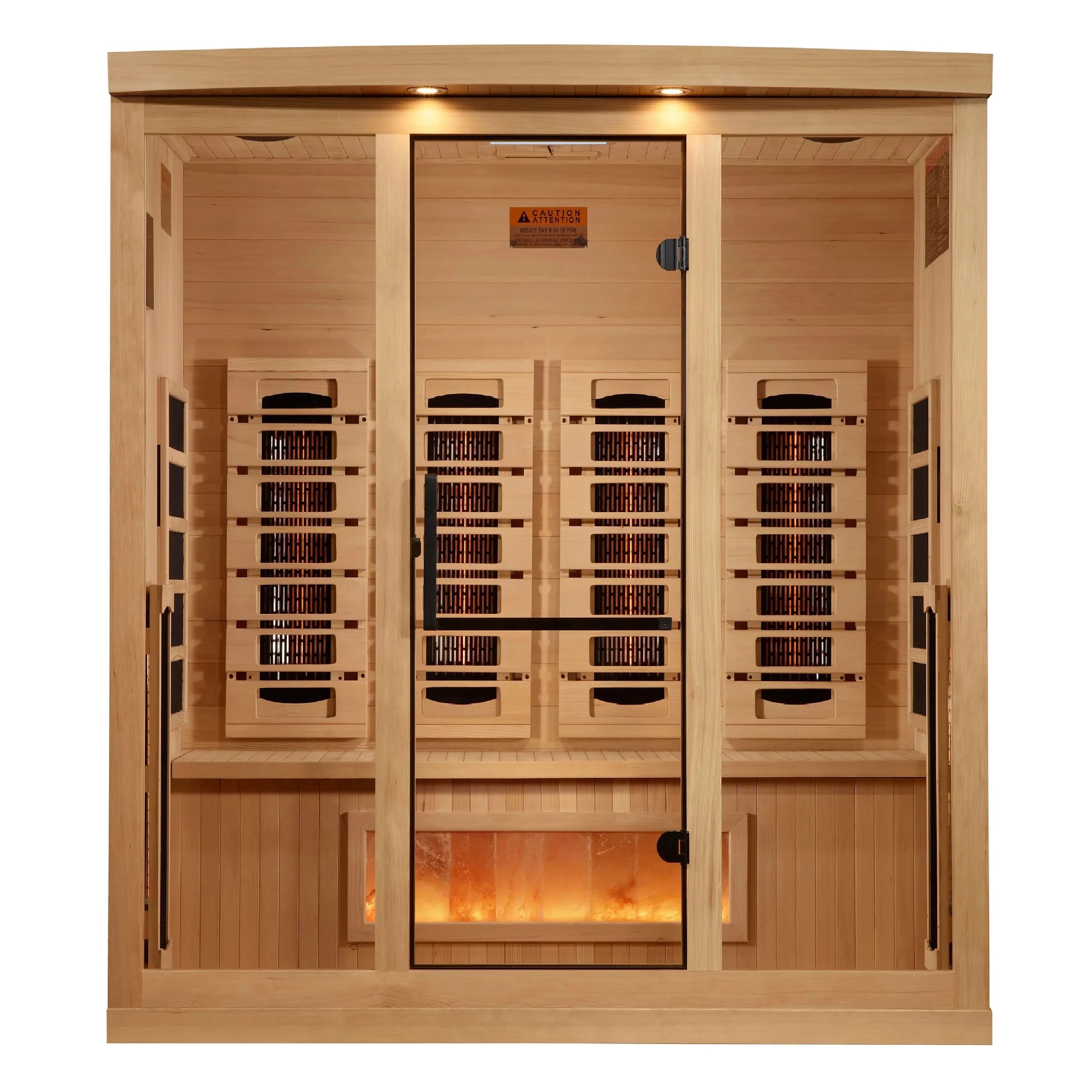 Golden Designs Saunas Golden Designs 2025 "Reserve Edition" 4 Person Full Spectrum with Himalayan Salt Bar (GDI-8040-03)