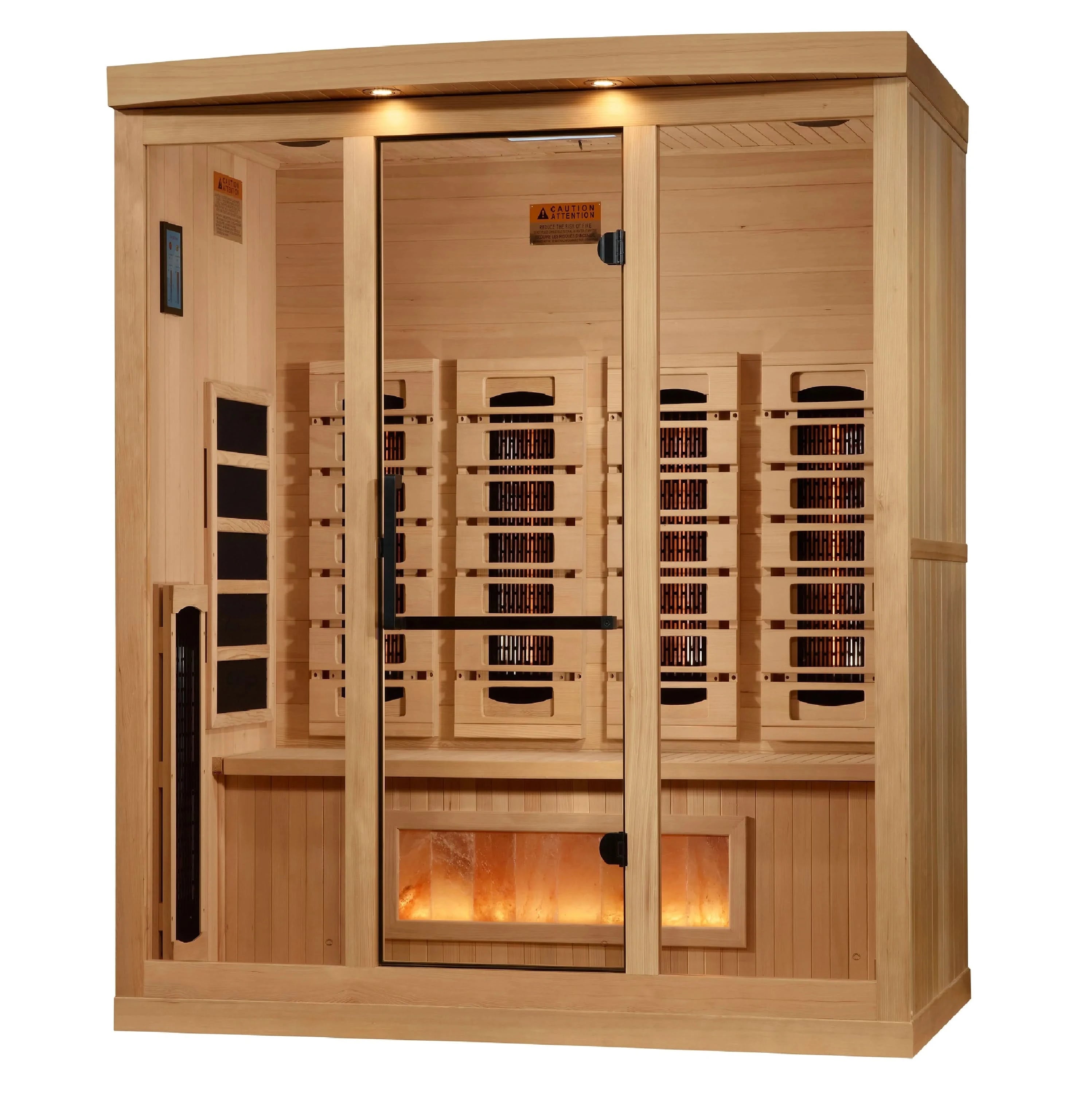Golden Designs Saunas Golden Designs 2025 "Reserve Edition" 4 Person Full Spectrum with Himalayan Salt Bar (GDI-8040-03)