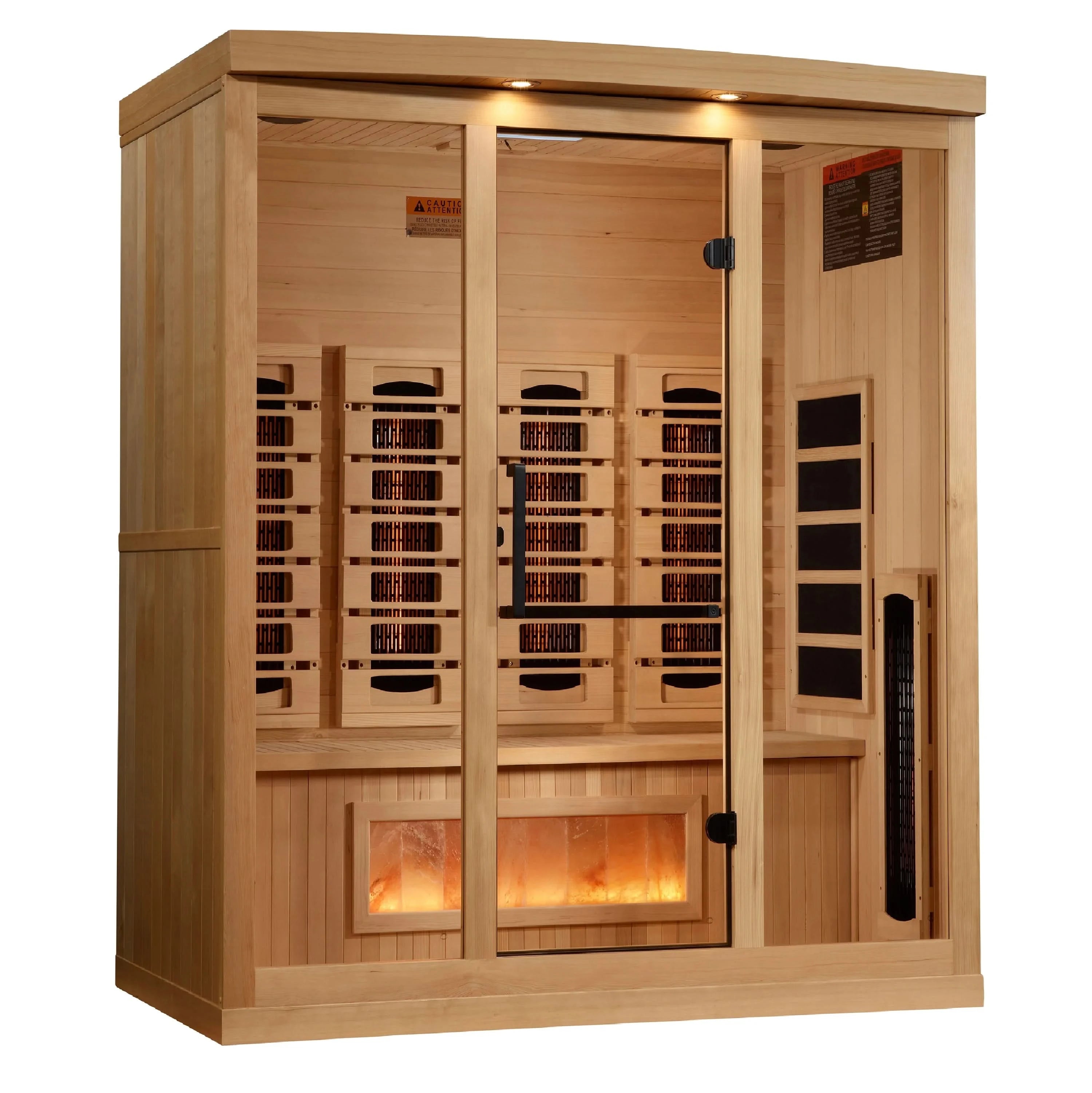 Golden Designs Saunas Golden Designs 2025 "Reserve Edition" 4 Person Full Spectrum with Himalayan Salt Bar (GDI-8040-03)