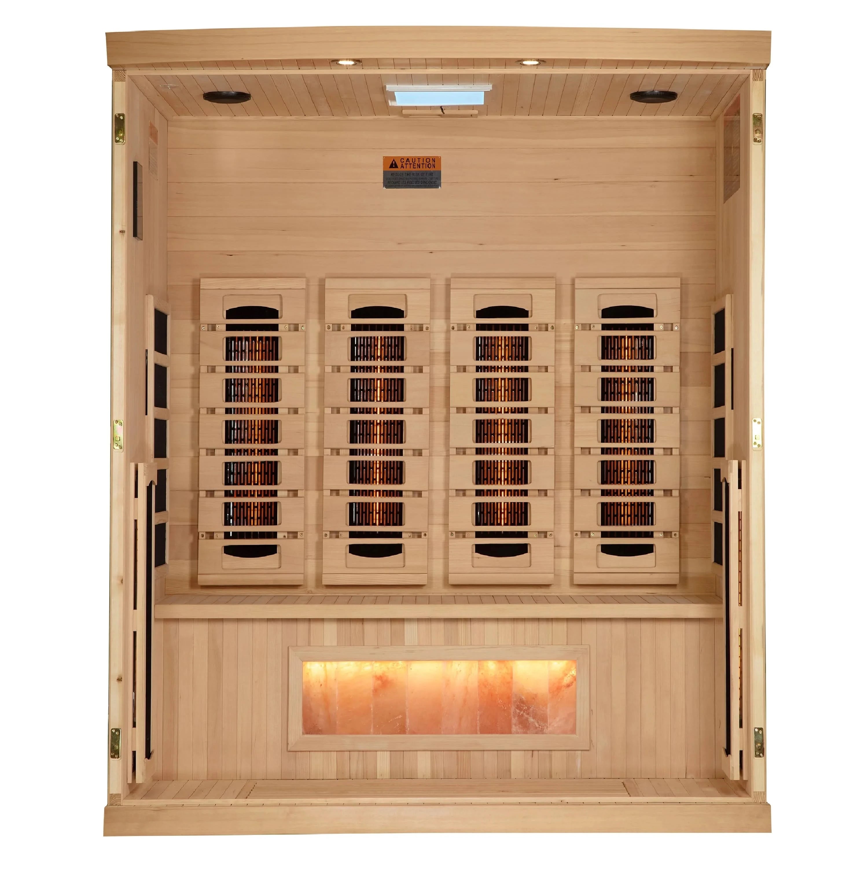 Golden Designs Saunas Golden Designs 2025 "Reserve Edition" 4 Person Full Spectrum with Himalayan Salt Bar (GDI-8040-03)