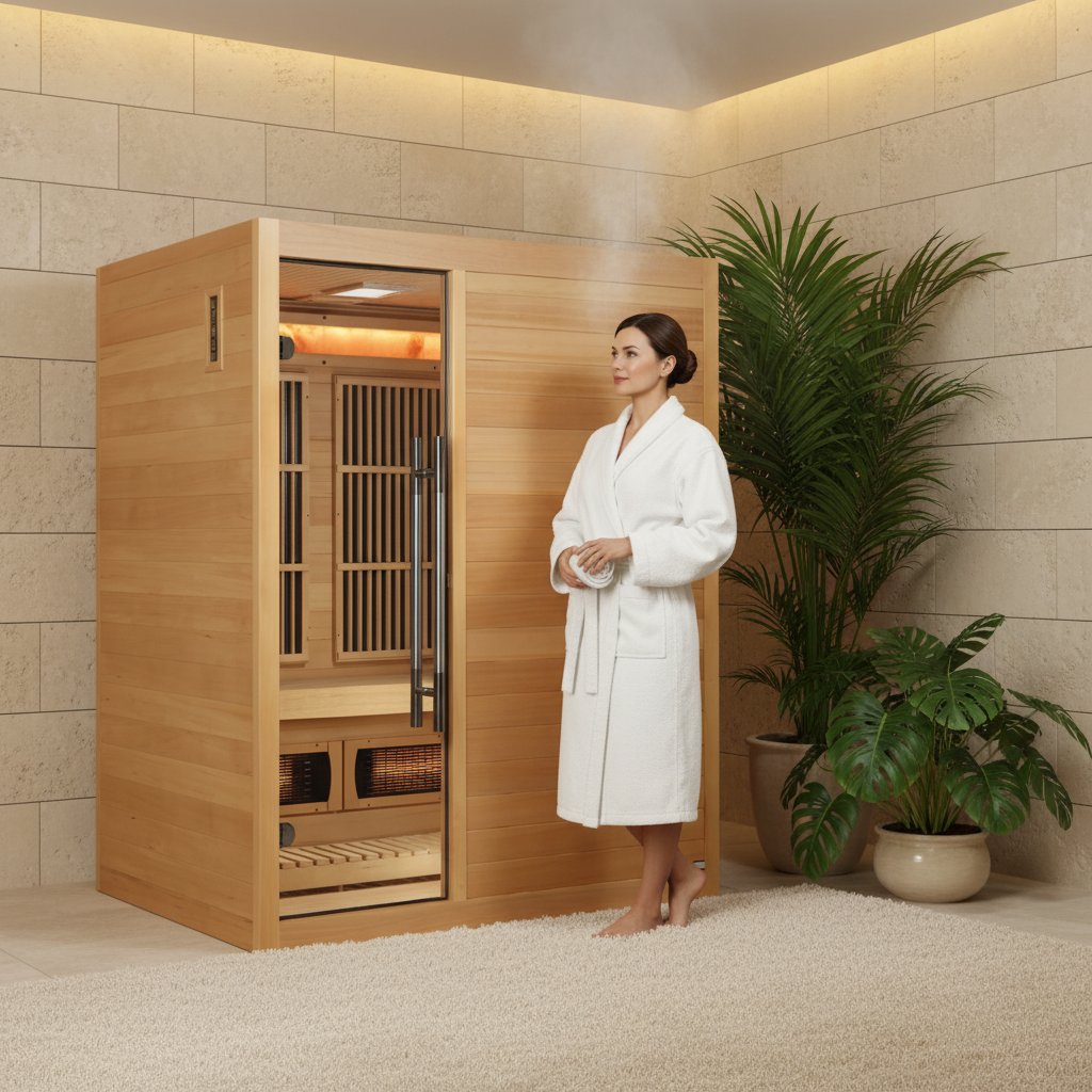 Golden Designs Saunas Golden Designs Soria 3 Person Indoor Hybrid Sauna (GDI-8330-01)