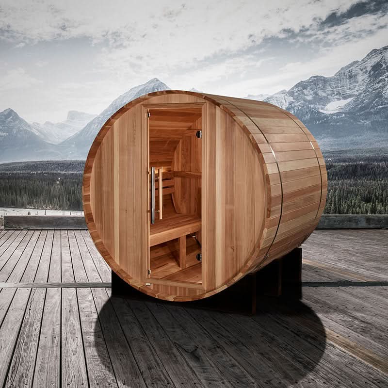 Golden Designs Saunas Golden Designs St. Moritz 2 Person Barrel Traditional Sauna (GDI-B002-01)