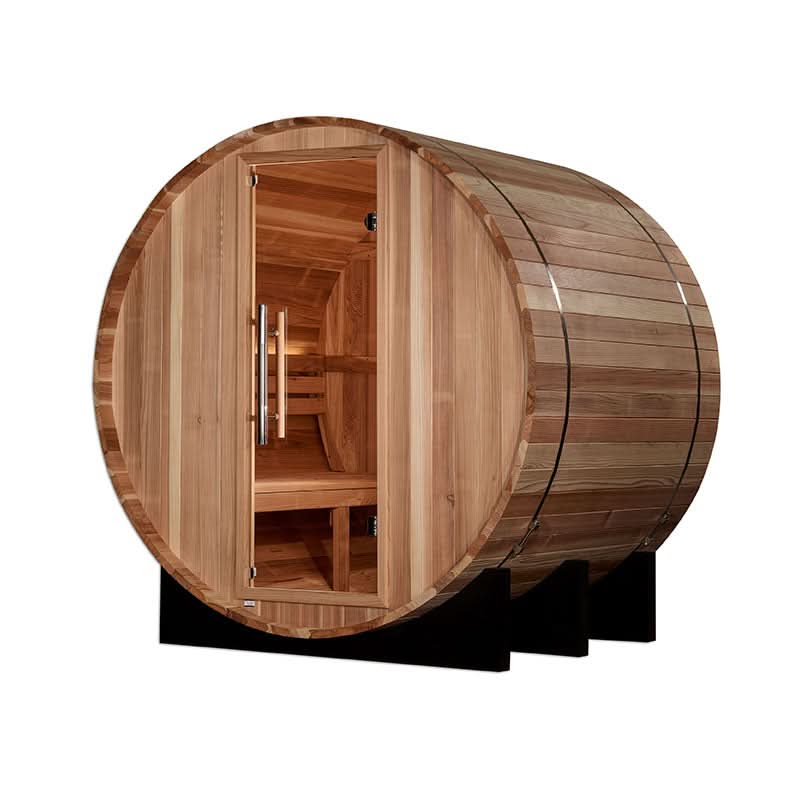 Golden Designs Saunas Golden Designs St. Moritz 2 Person Barrel Traditional Sauna (GDI-B002-01)