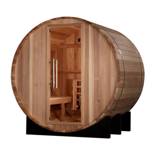 Golden Designs Saunas Golden Designs St. Moritz 2 Person Barrel Traditional Sauna (GDI-B002-01)