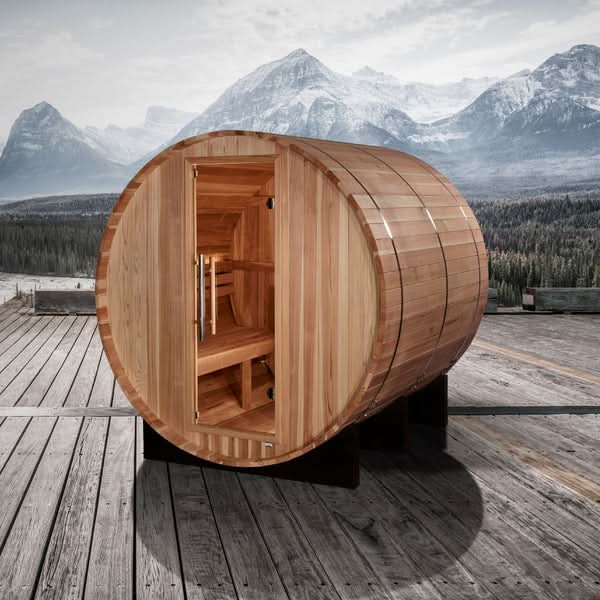 Golden Designs Saunas Golden Designs Arosa 4 Person Barrel Traditional Sauna (GDI-B004-01)