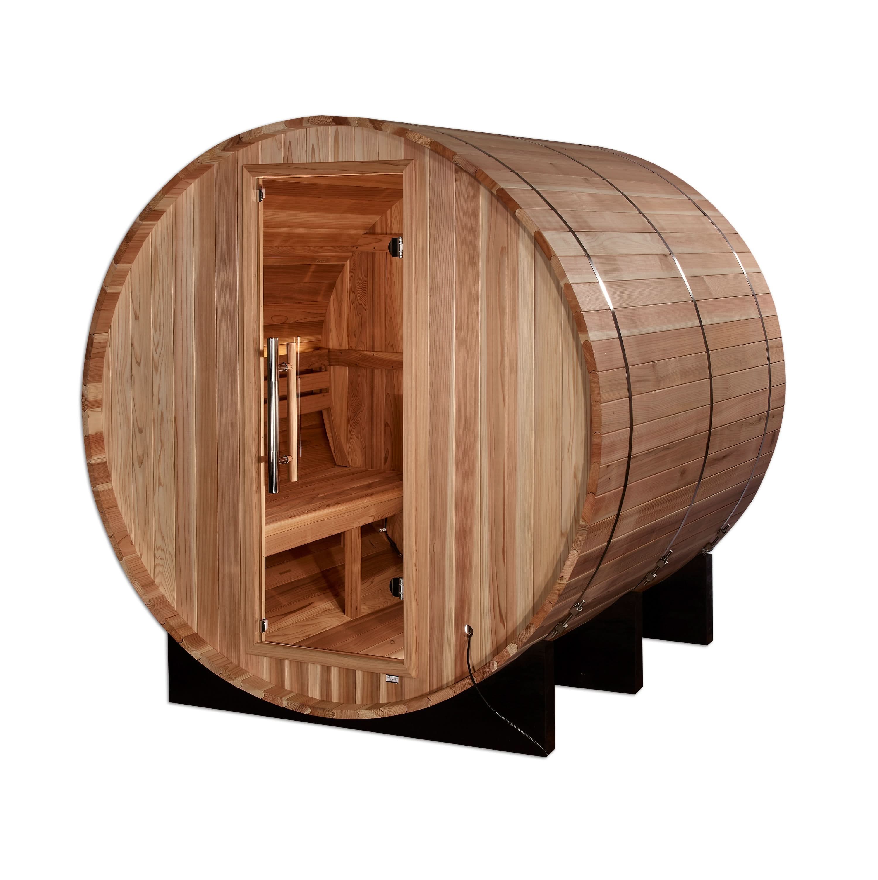 Golden Designs Saunas Golden Designs Arosa 4 Person Barrel Traditional Sauna (GDI-B004-01)