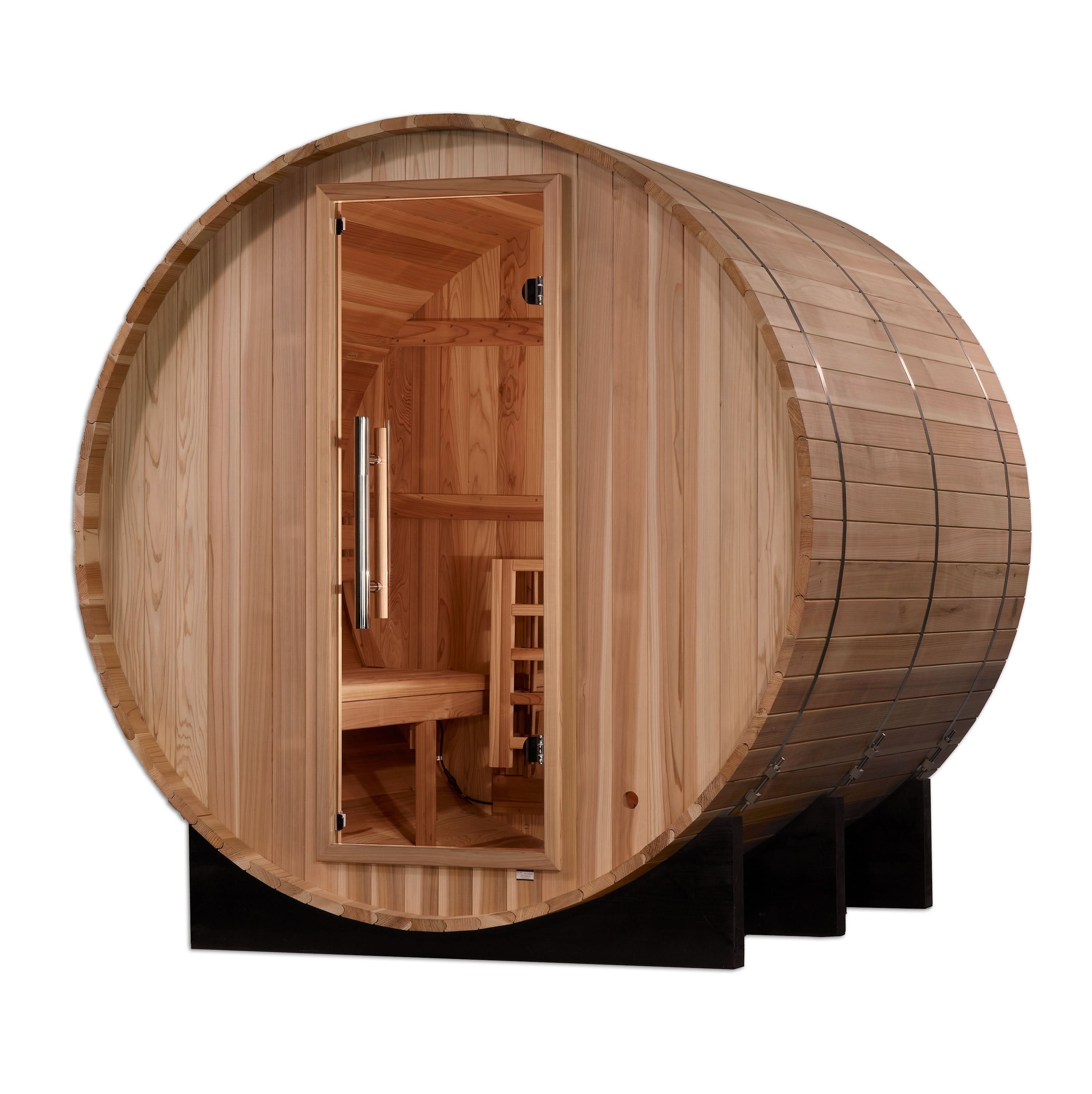 Golden Designs Saunas Golden Designs Arosa 4 Person Barrel Traditional Sauna (GDI-B004-01)