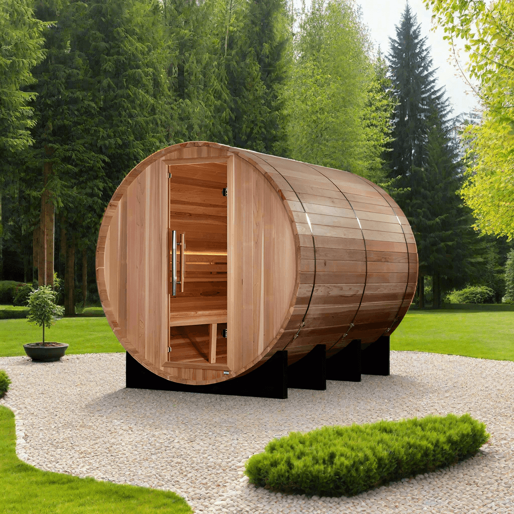 Golden Designs Saunas Golden Designs Klosters 6 Person Barrel Traditional Sauna (GDI-B006-01)