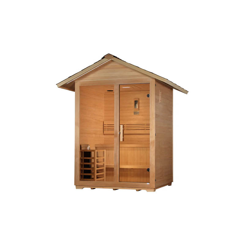 Golden Designs Saunas Golden Designs Arlberg 3 Person Traditional Outdoor Sauna (GDI-8103-01)