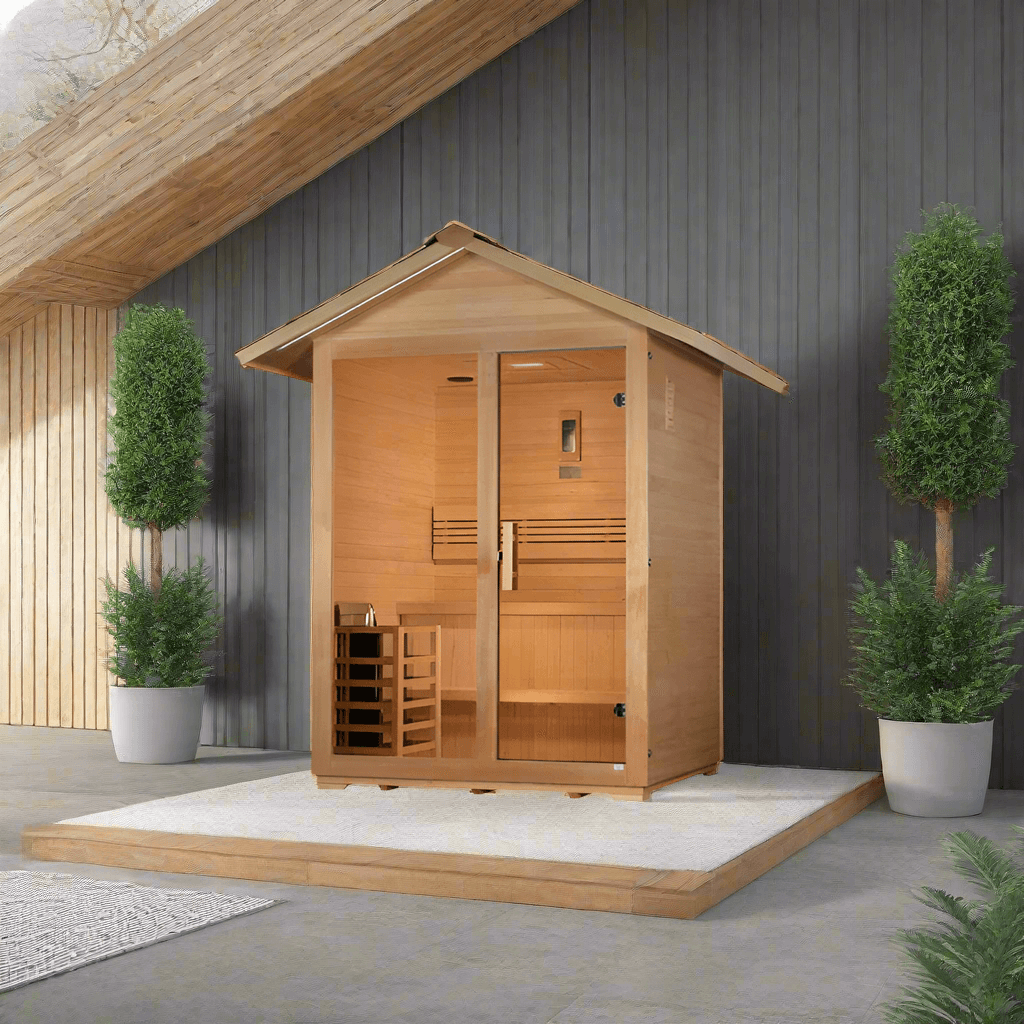 Golden Designs Saunas Golden Designs Arlberg 3 Person Traditional Outdoor Sauna (GDI-8103-01)