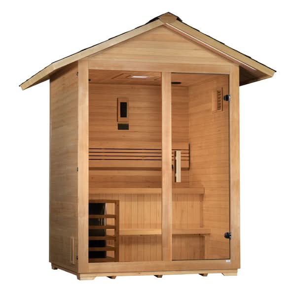 Golden Designs Saunas Golden Designs Arlberg 3 Person Traditional Outdoor Sauna (GDI-8103-01)