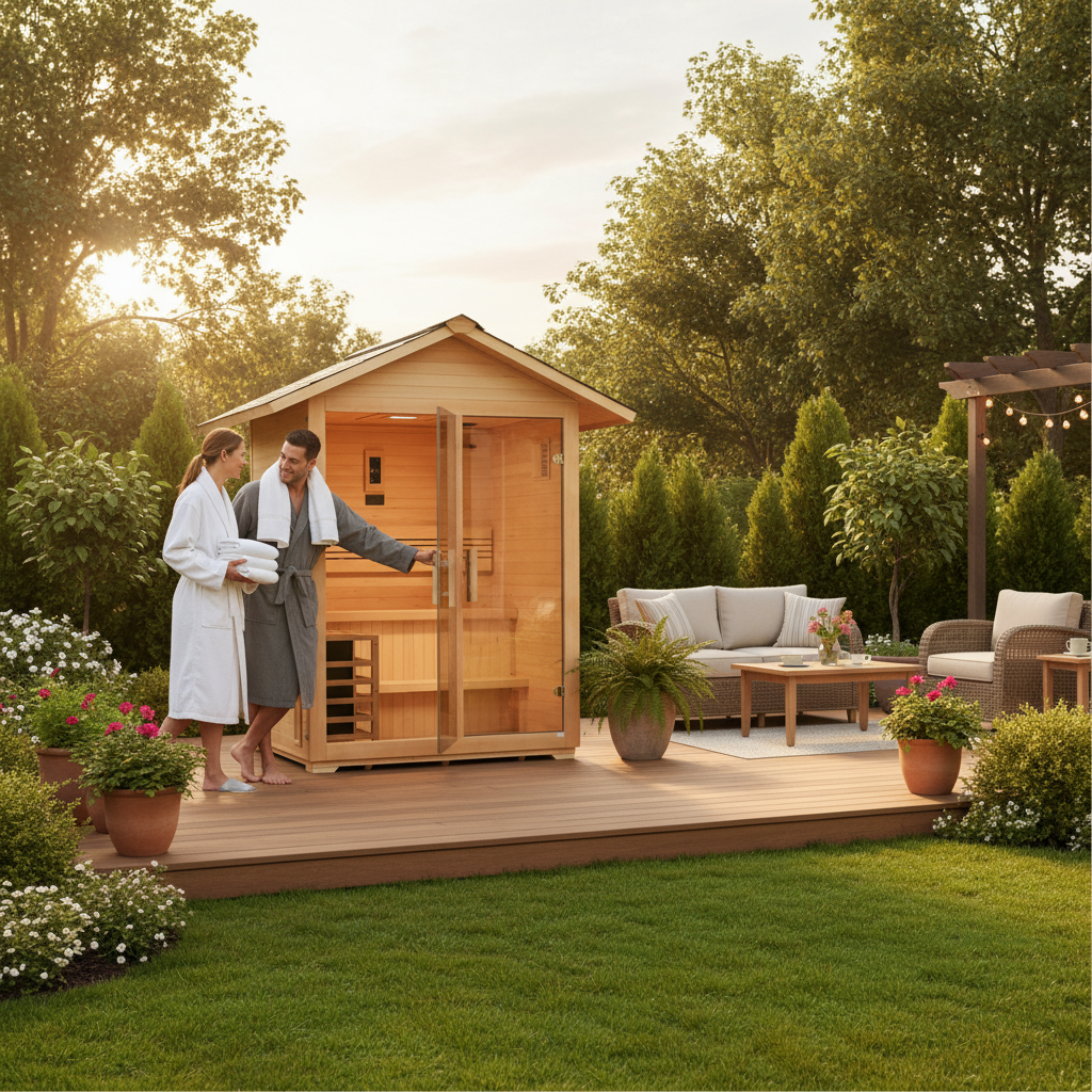 Golden Designs Saunas Golden Designs Arlberg 3 Person Traditional Outdoor Sauna (GDI-8103-01)