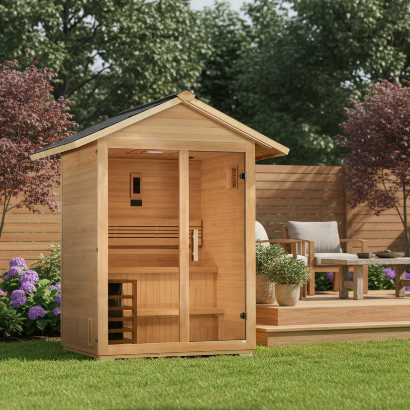Golden Designs Saunas Golden Designs Arlberg 3 Person Traditional Outdoor Sauna (GDI-8103-01)