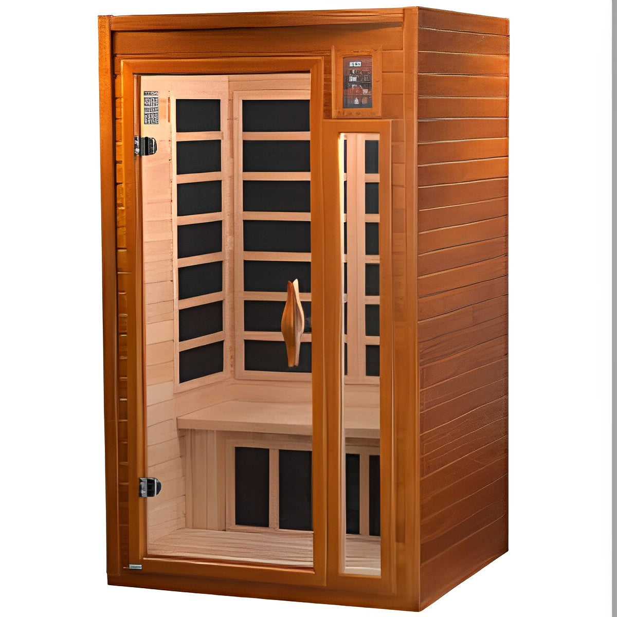 Golden Designs Saunas Golden Designs Dynamic Barcelona Elite 1-2 Person Ultra Low EMF Far IR Sauna (DYN-6106-01)