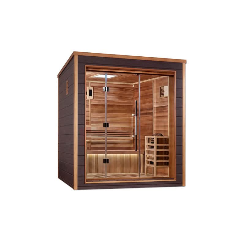 Golden Designs Saunas Golden Designs Drammen 3 Person Outdoor-Indoor Traditional Sauna (GDI-8203-01)