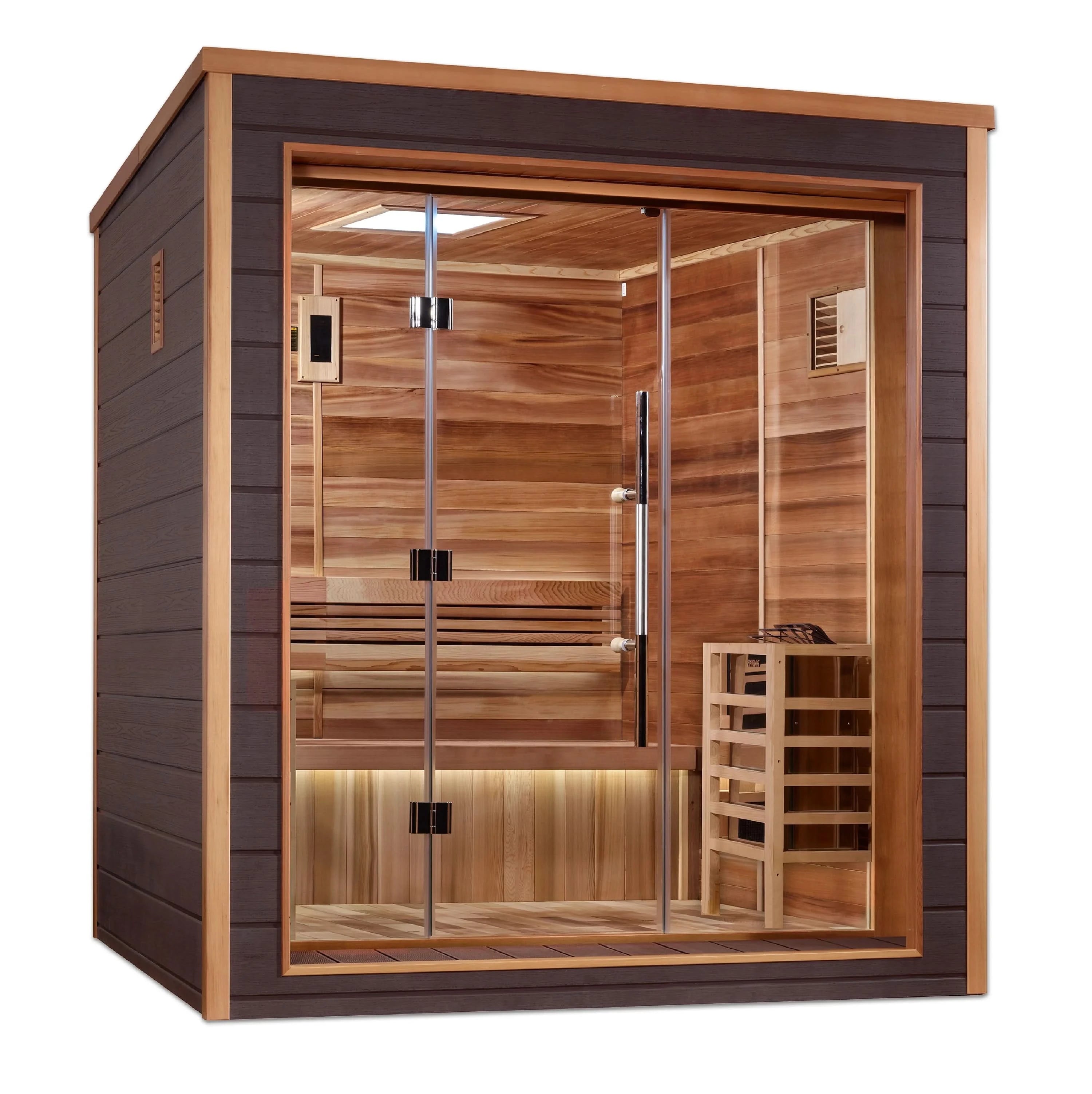 Golden Designs Saunas Golden Designs Drammen 3 Person Outdoor-Indoor Traditional Sauna (GDI-8203-01)