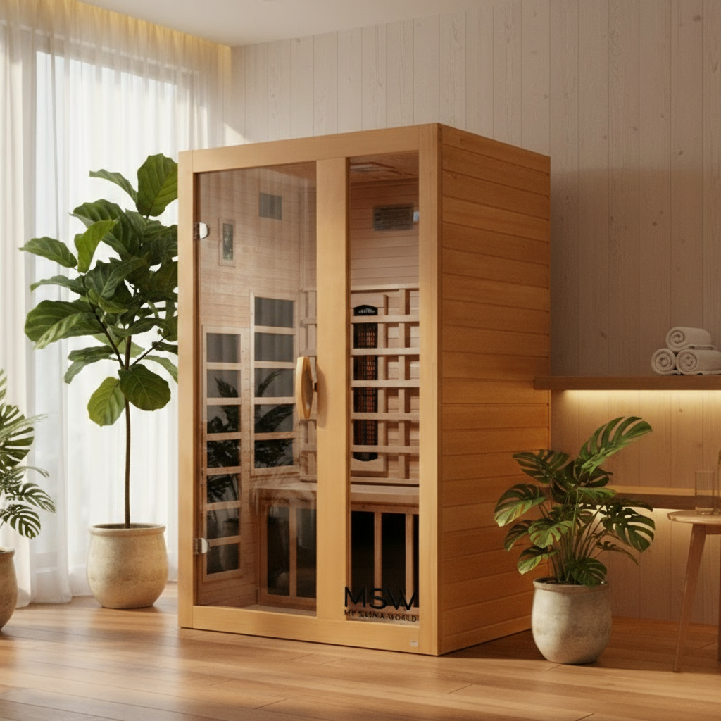 Golden Designs Serena 2 Person Full Spectrum Sauna | My Sauna World