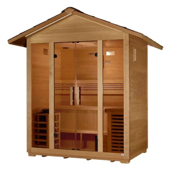 Golden Designs Saunas Golden Designs Vorarlberg 5 Person Traditional Outdoor Sauna (GDI-8105-01)