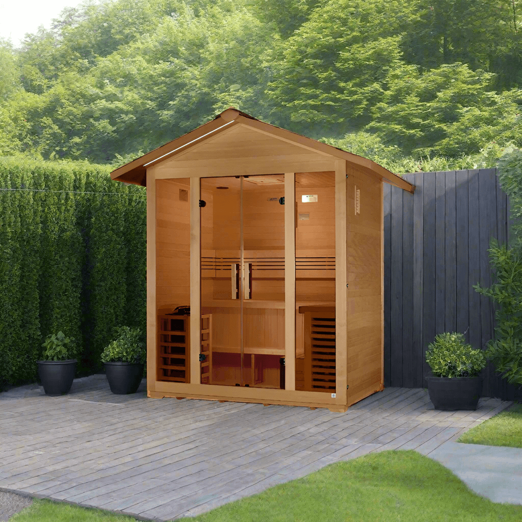 Golden Designs Saunas Golden Designs Vorarlberg 5 Person Traditional Outdoor Sauna (GDI-8105-01)