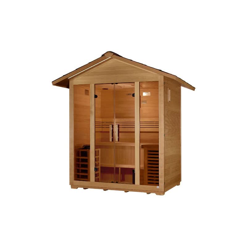 Golden Designs Saunas Golden Designs Vorarlberg 5 Person Traditional Outdoor Sauna (GDI-8105-01)