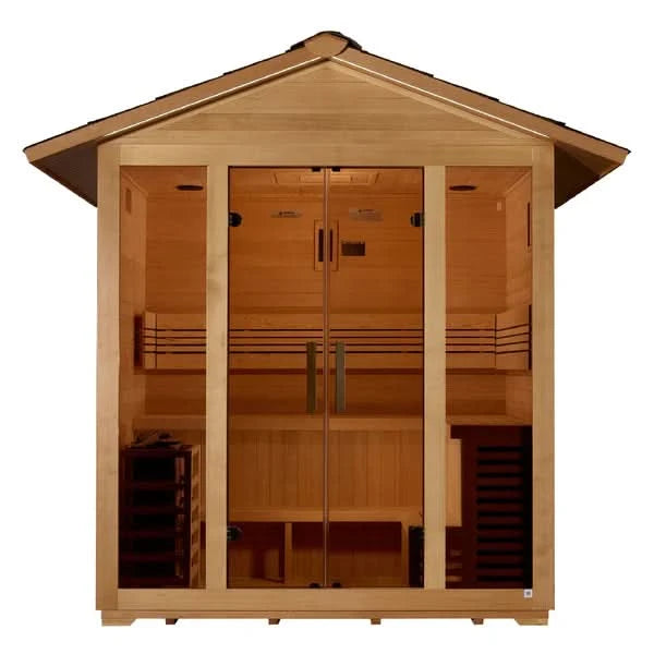 Golden Designs Saunas Golden Designs Vorarlberg 5 Person Traditional Outdoor Sauna (GDI-8105-01)