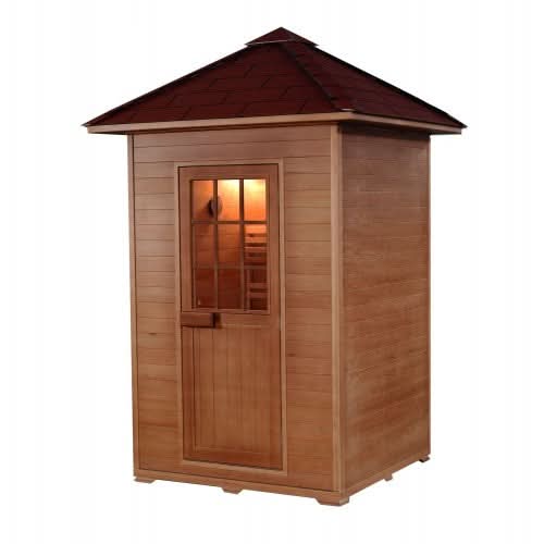 Sunray Saunas Sunray Eagle 2-Person Outdoor Traditional Sauna