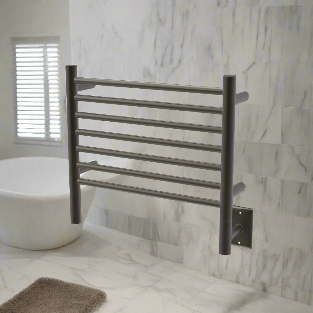Amba Towel Racks Amba Jeeves Model H Straight 7 Bar Hardwired Towel Warmer