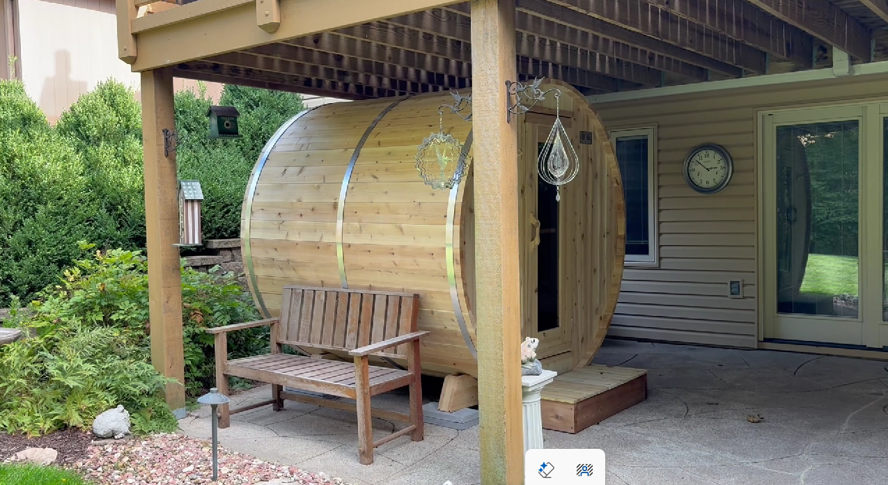Dundalk LeisureCraft Saunas Dundalk LeisureCraft Canadian Timber Harmony 3-4 Person Barrel Sauna