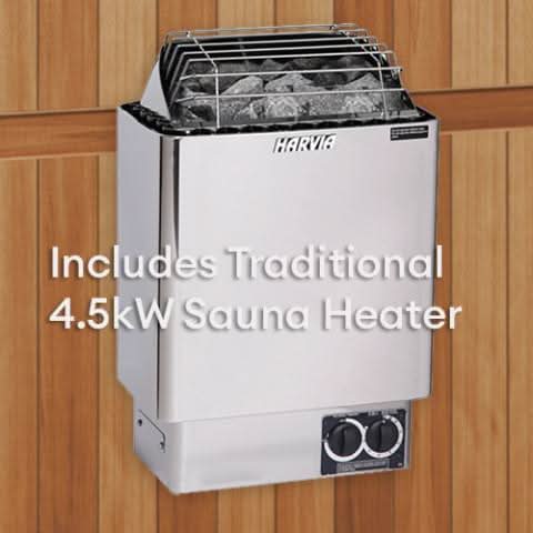 Finnmark Saunas Finnmark 4 Person FD-5 Trinity XL Infrared & Steam Sauna Combo