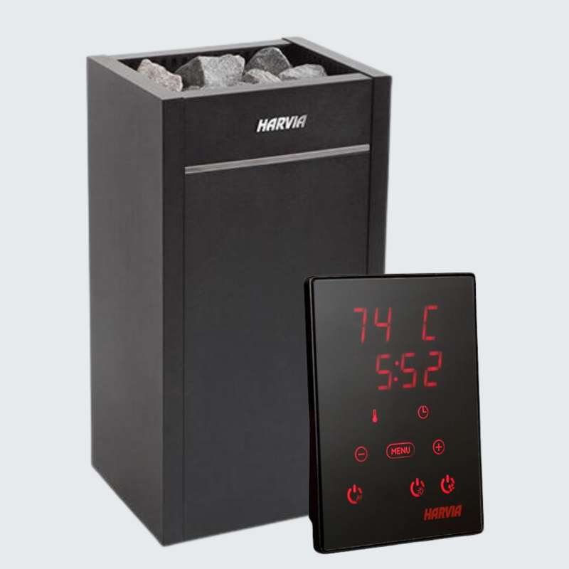 Harvia Heaters Harvia Virta HL60E 6kW Electric Sauna Heater with Xenio Digital Controller