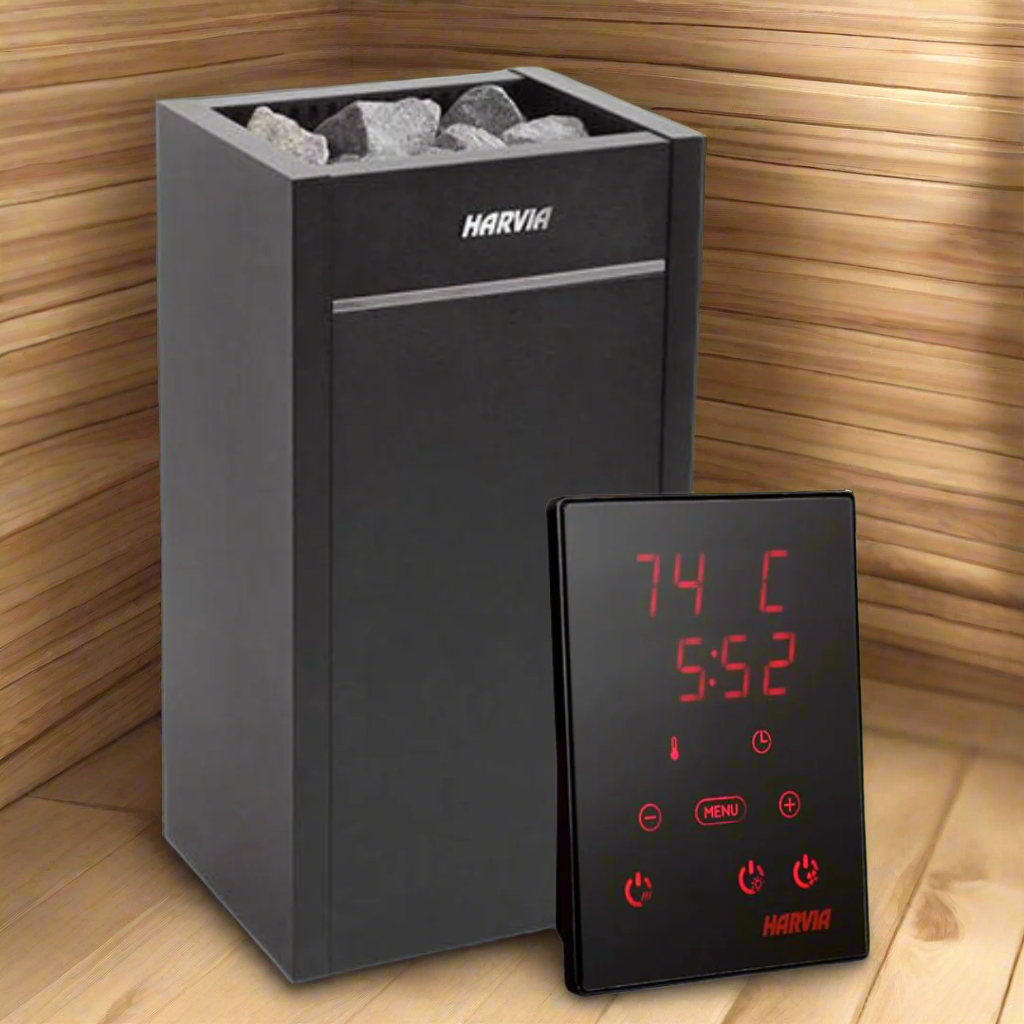Harvia Heaters Harvia Virta HL110E 10.5kW Electric Sauna Heater with Xenio Digital Controller