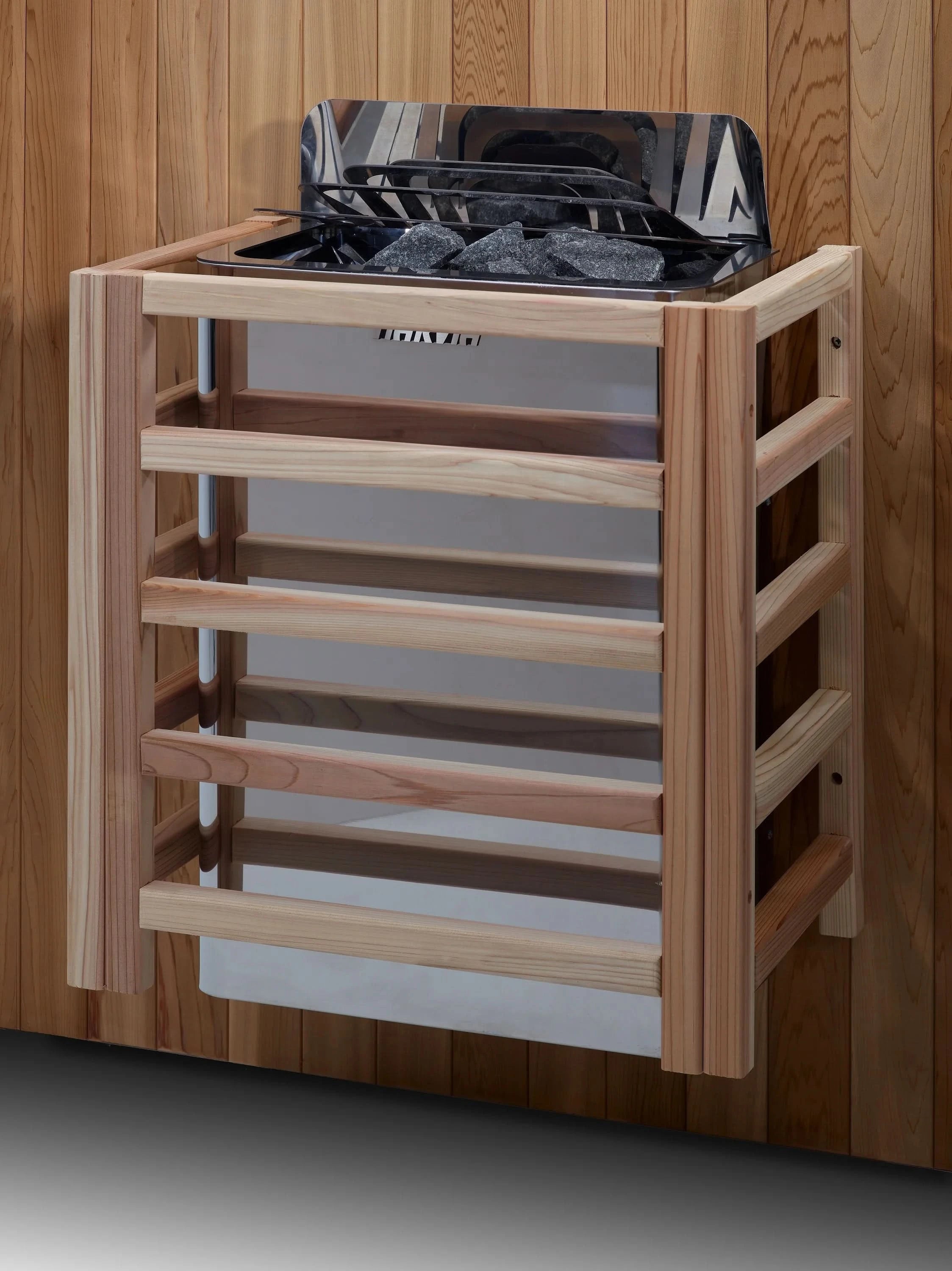 Golden Designs Saunas Golden Designs 2025 Toledo 6 Person Hybrid Sauna (Indoor) Full Spectrum and Harvia Traditional Stove (GDI-8360-01)