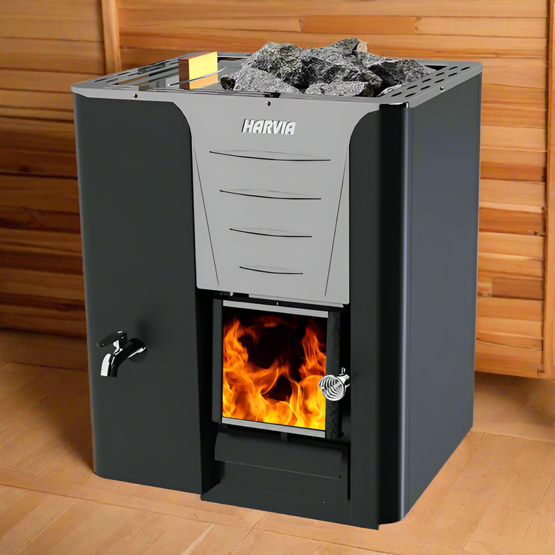 Harvia Heaters Harvia Pro 20 LS 24.1kW Wood-Burning Sauna Stove with Water Tank