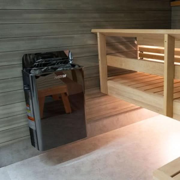 Harvia Heaters Harvia SW60 The Wall 6kW Electric Sauna Heater - Black Stainless Steel