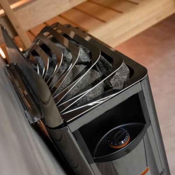 Harvia Heaters Harvia SW60 The Wall 6kW Electric Sauna Heater - Black Stainless Steel