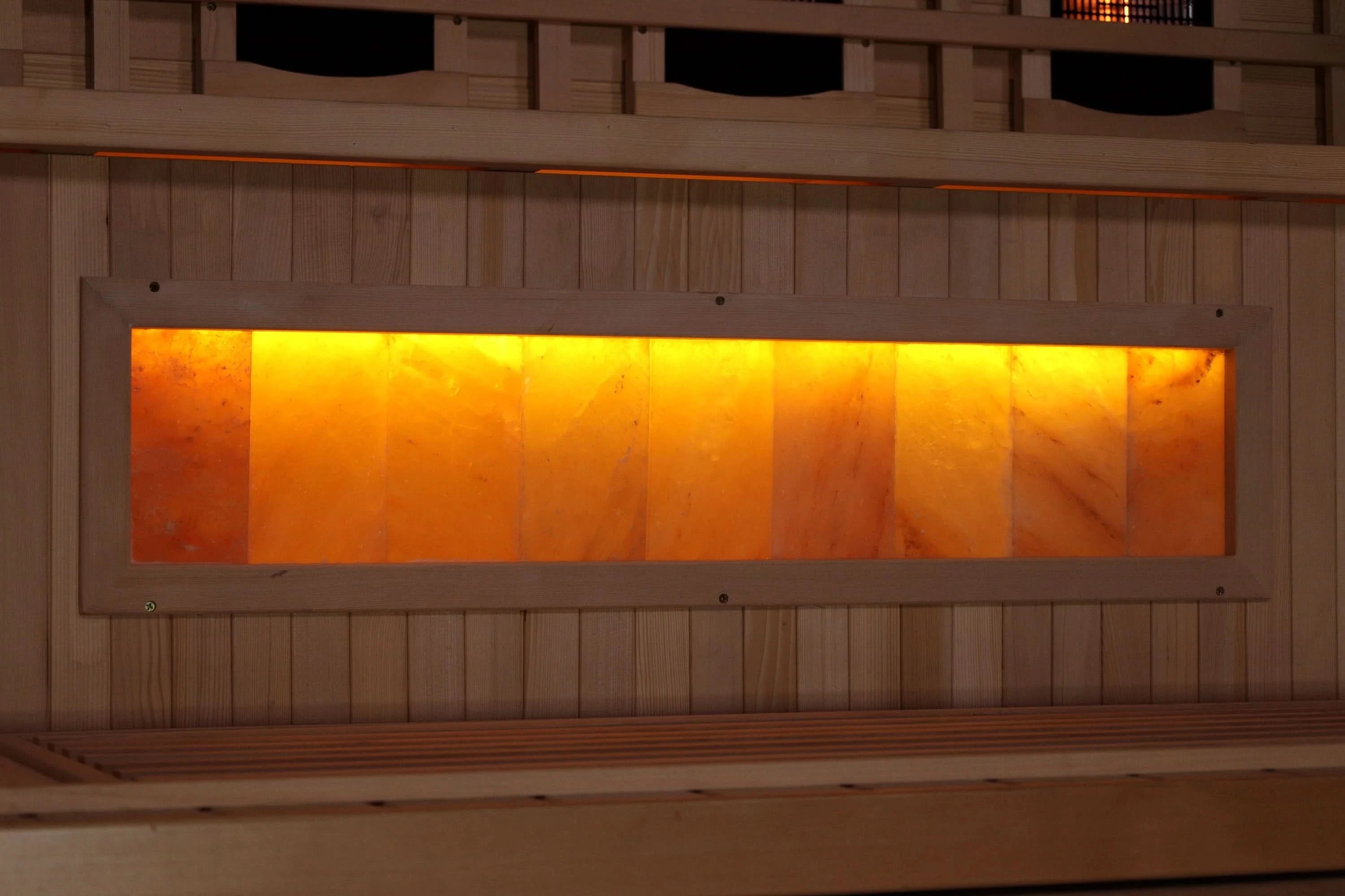 Golden Designs Saunas Golden Designs 2025 Reserve Edition 3 Person Full Spectrum with Himalayan Salt Bar (GDI-8030-03)
