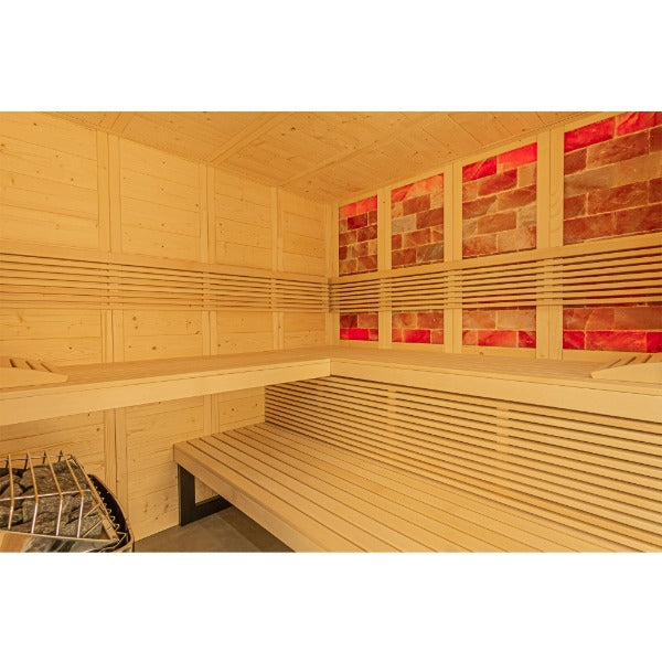 Almost Heaven Saunas Almost Heaven Indoor Himalaya Corner 6 Person Indoor Sauna