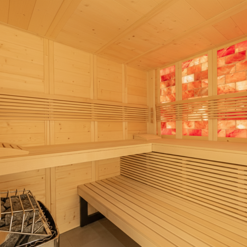 Almost Heaven Saunas Almost Heaven Indoor Himalaya Corner 6 Person Indoor Sauna
