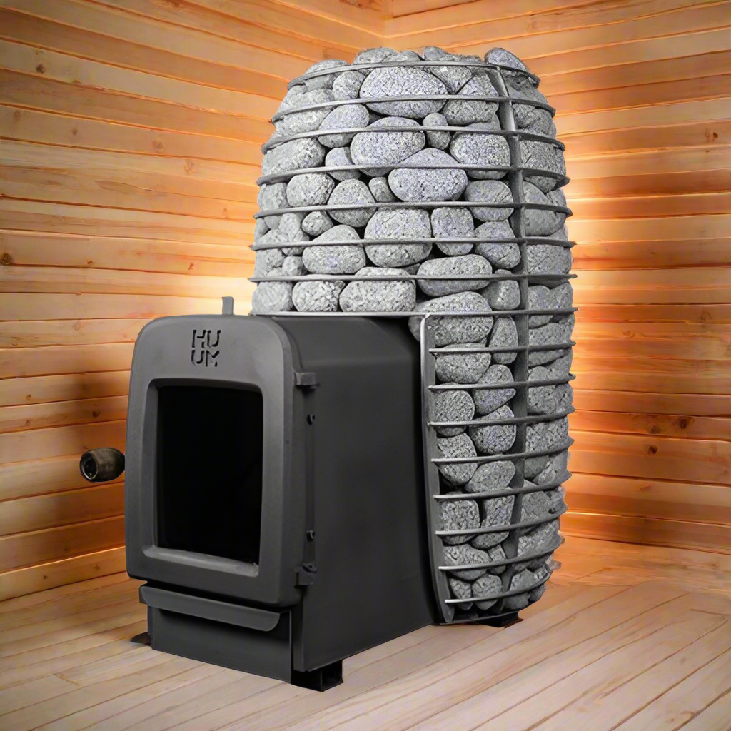 HUUM Heaters HUUM Hive Heat 12kW LS Wood-Burning Sauna Stove with Firebox Extension