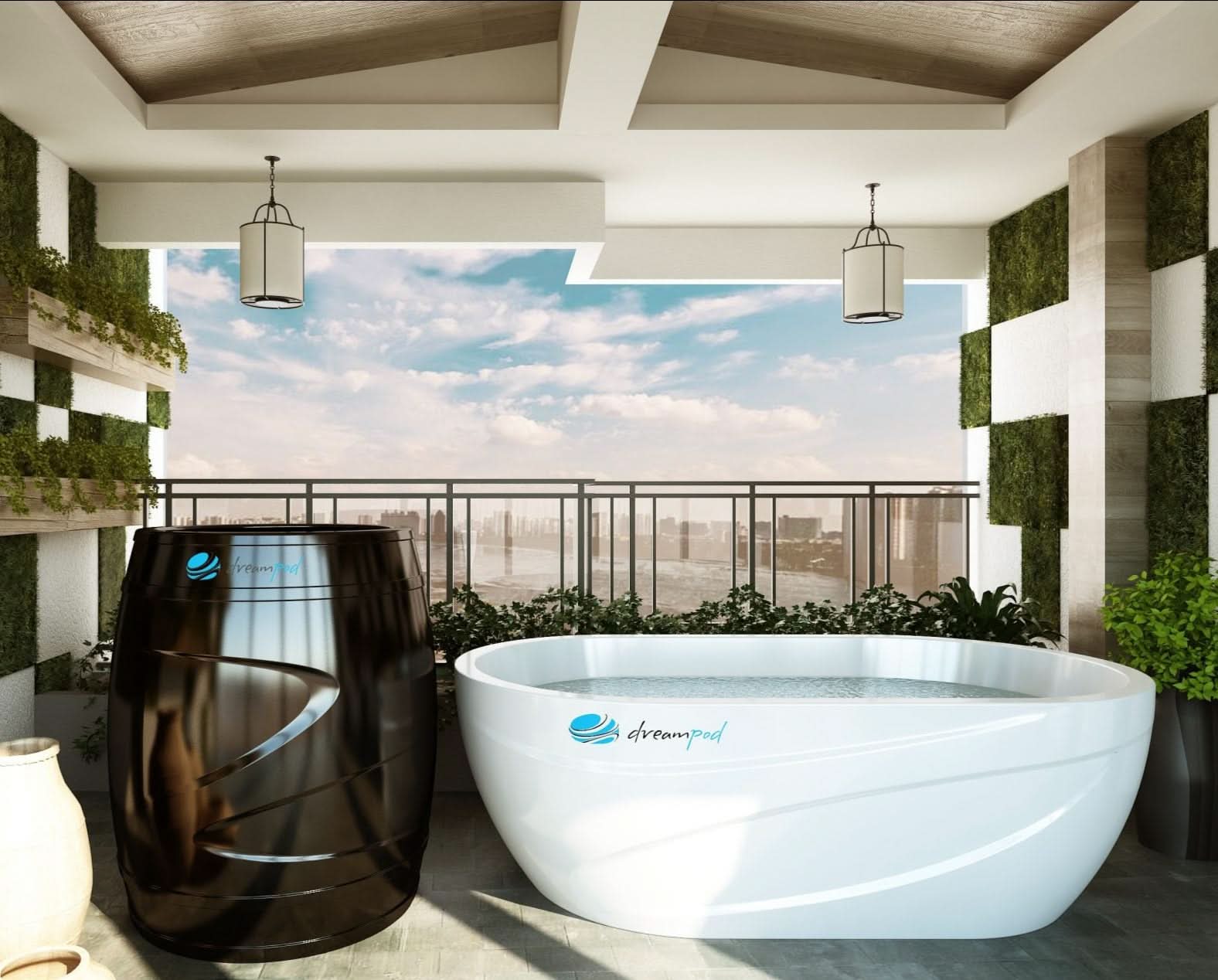 Dreampod Cold Plunge Tubs Dreampod Cold Plunge Barrel with Chiller