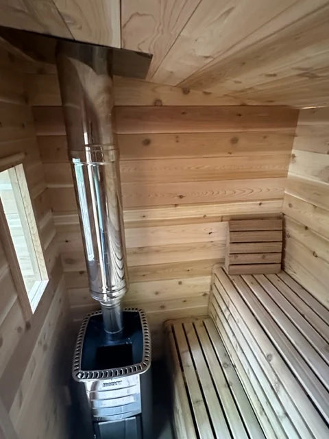 True North Saunas Saunas True North Canadian Made 5 Person Outdoor Traditional Cabin Sauna