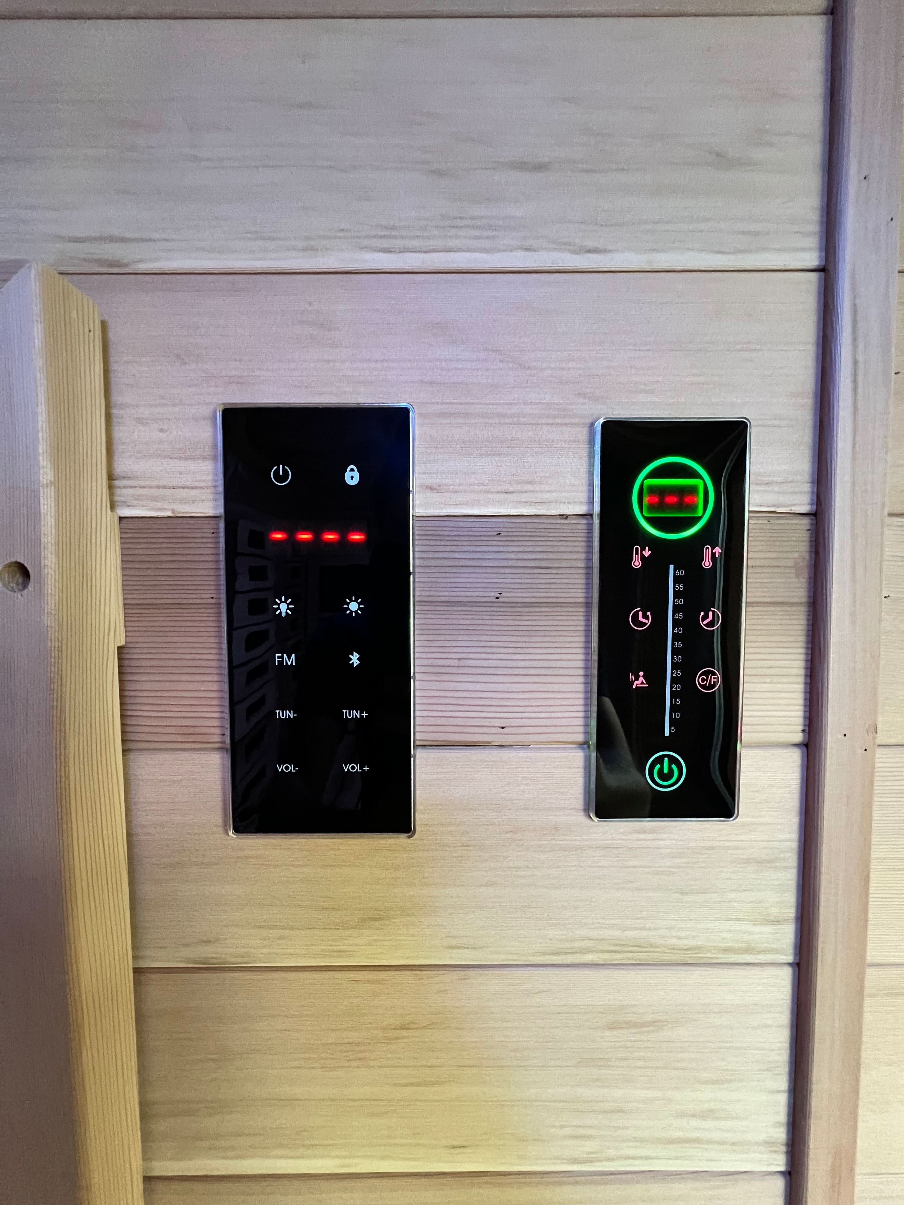 Golden Designs Saunas Golden Designs Visby 3 Person Outdoor-Indoor PureTech™ Hybrid Full Spectrum Sauna (GDI-8223-01)