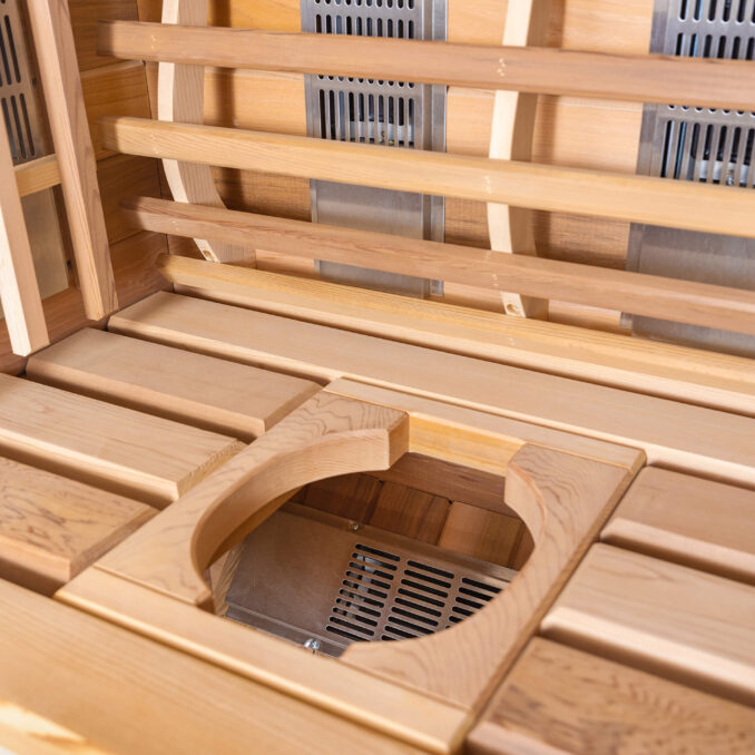 Saunacore Saunas Saunacore INFRA-CORE Premium Dual Clear Red Cedar Indoor Hybrid Sauna