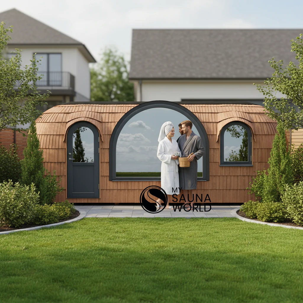 Iglucraft Saunas Iglucraft Panoramic Iglusauna 6 Person Wood Fired Outdoor Sauna