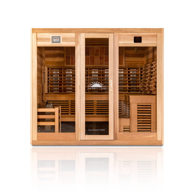 Saunacore Saunas SaunaCore Infrared Infra-core Premium Dual Sauna