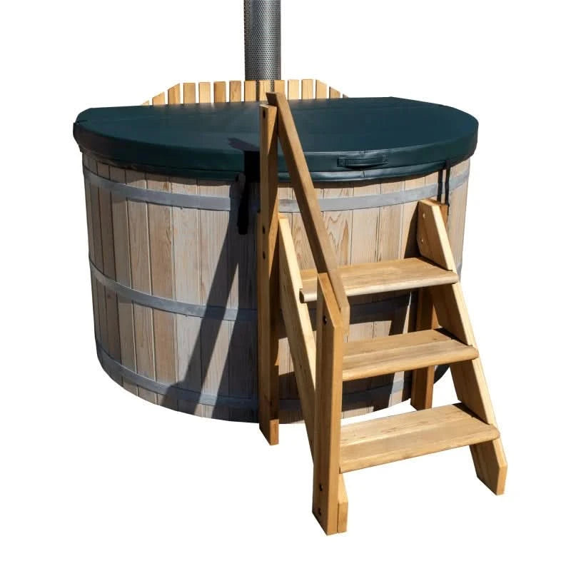 Northern Lights Hot Tubs Northern Lights 4 Person Wood Fired Hot Tub - Interior Stove