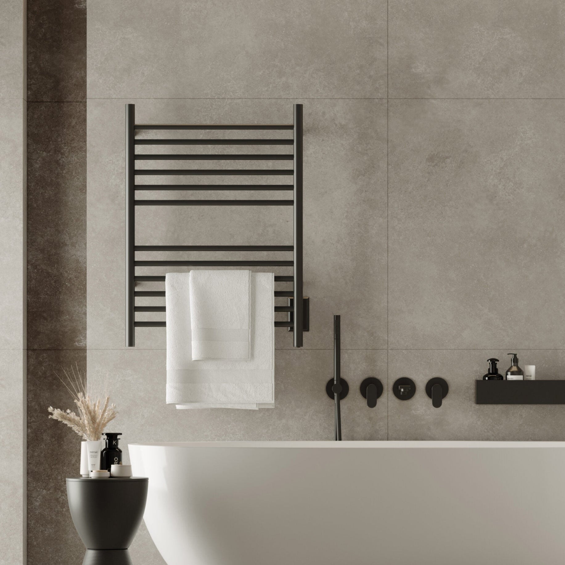 Amba Cape Heated Towel Rack with 12 Bars