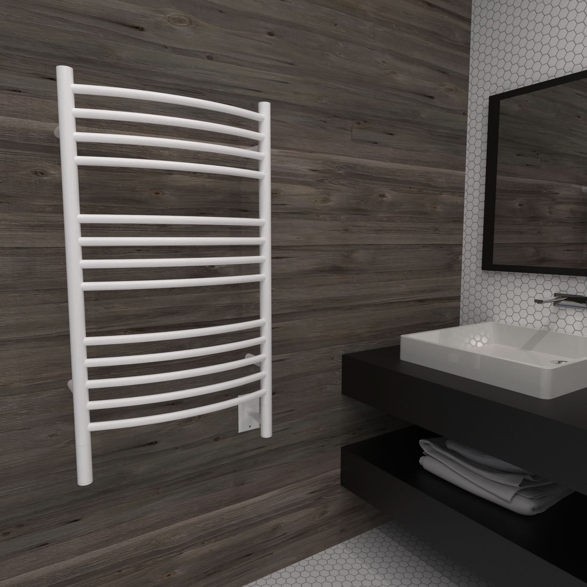 Amba Towel Racks Amba Jeeves Model C Curved 13 Bar Hardwired Towel Warmer